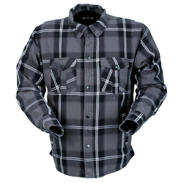 Z1R Ashwood Flannel Shirt - Gray - Motor Psycho Sport