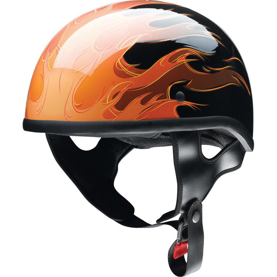 Z1R CC Beanie Hellfire Helmet - Orange - Motor Psycho Sport