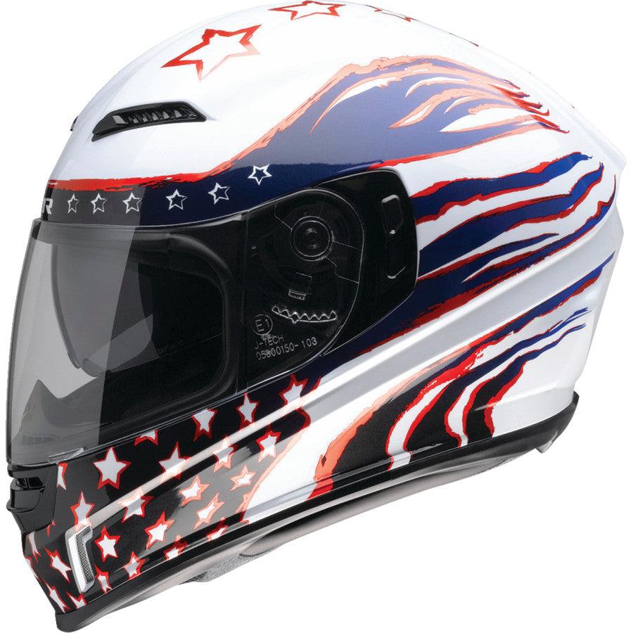 Z1R Jackal Helmet - Red/White/Blue - Motor Psycho Sport