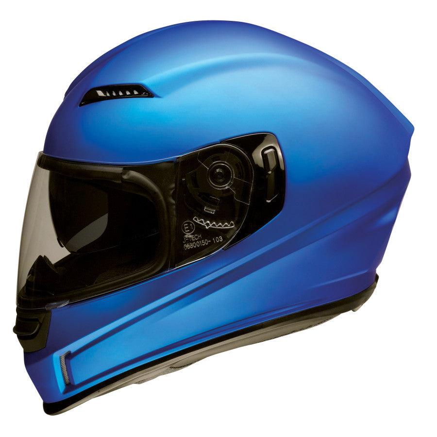 Z1R Jackal Satin Helmet - Blue - Motor Psycho Sport