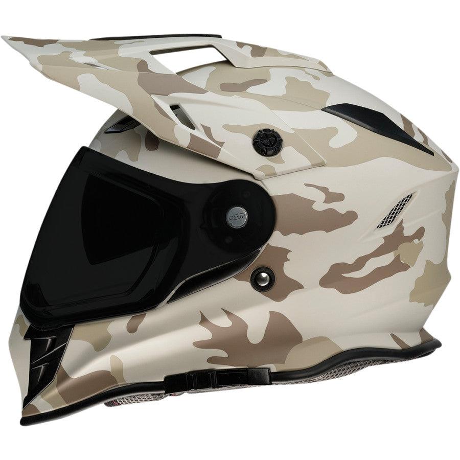 camo full face motorcycle helmet GLX GX623 Youth ATV/Dirt Bike Combo GLX Helmets inspired shape cuts through the air for better stability Z1R Range Helmet - Camo
