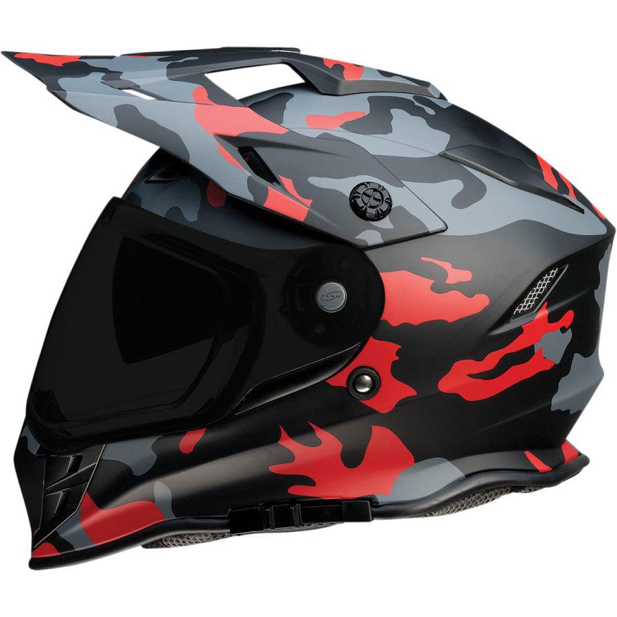 Z1R Range Camo Helmet - Red - Motor Psycho Sport