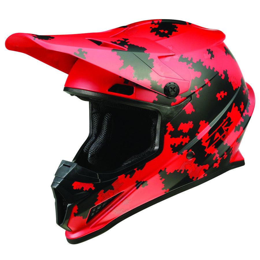 Z1R Rise Digi Camo Helmet - Red - Motor Psycho Sport