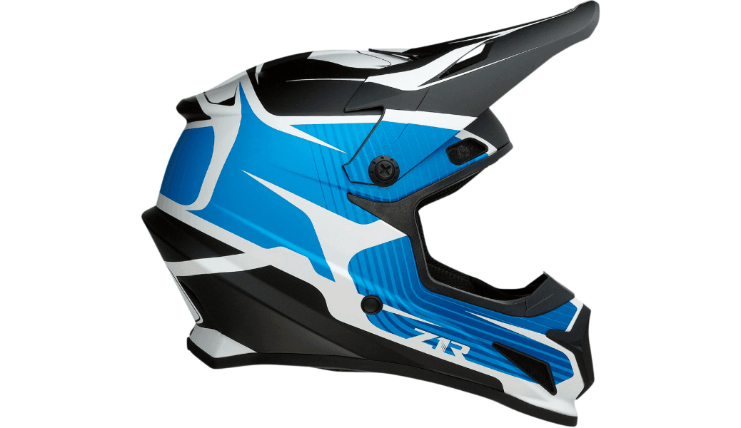 Z1R Rise Flame Blue Helmet - Motor Psycho Sport