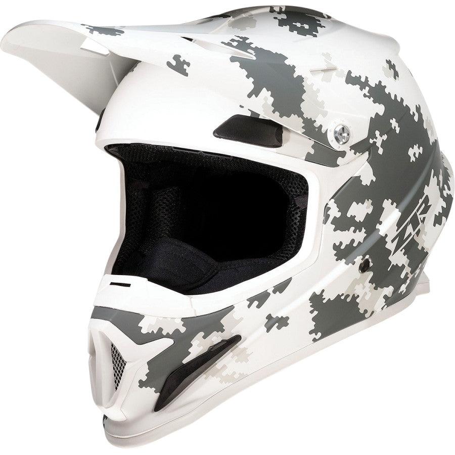Z1R Rise Snow Camo Helmet - White/Gray - Motor Psycho Sport