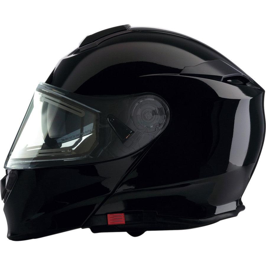 Z1R Solaris Modular Electric Shield Snow Helmet - Black - Motor Psycho Sport