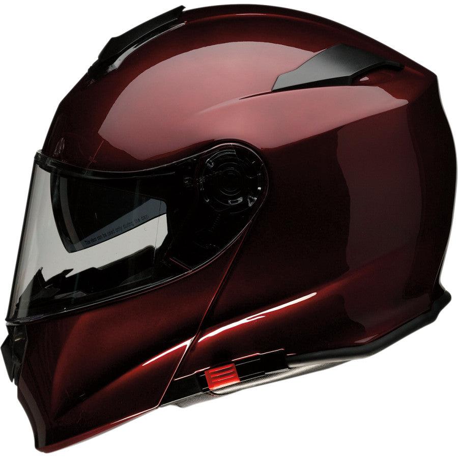 Z1R Solaris Modular Helmet - Wine - Motor Psycho Sport