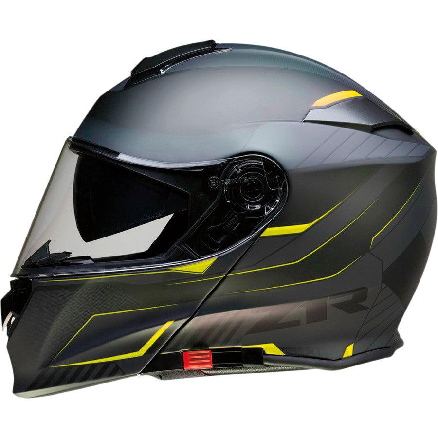 Z1R Solaris Modular Scythe Helmet - Black/Hi-Viz - Motor Psycho Sport