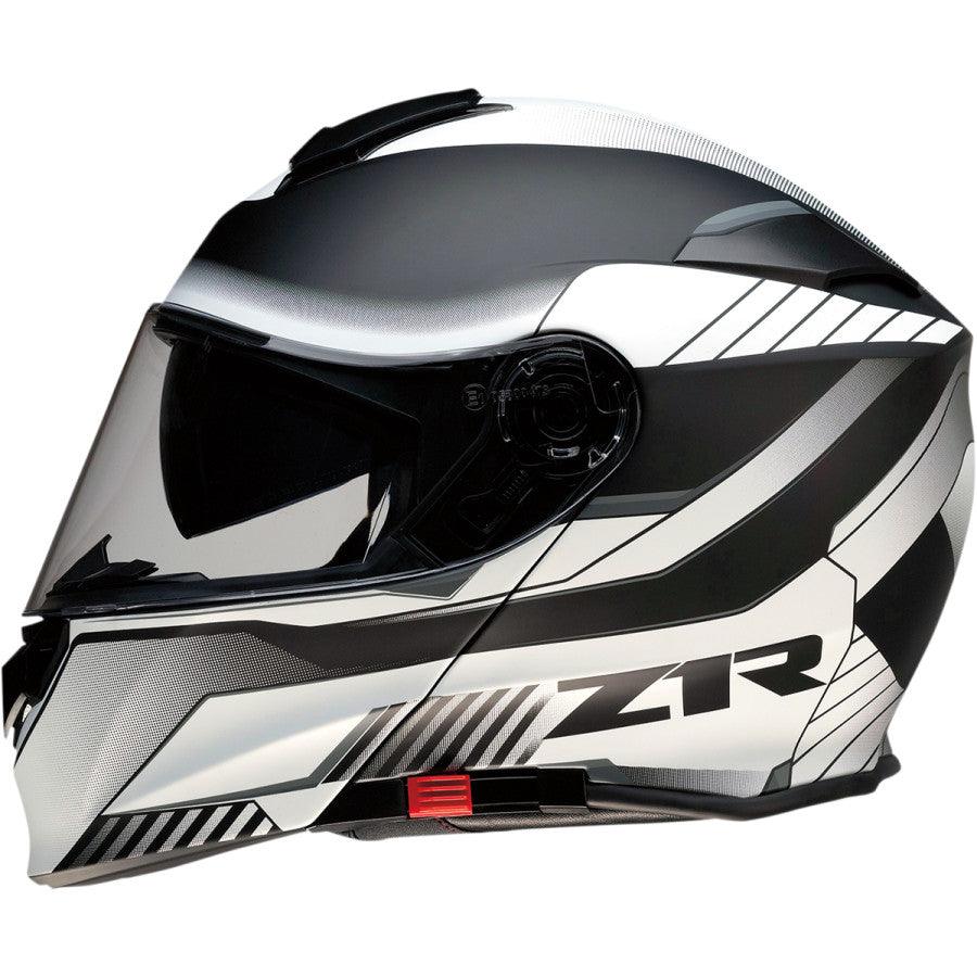 Z1R Solaris Modular Scythe Helmet - White/Black - Motor Psycho Sport