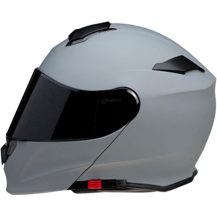 Z1R Solaris Modular Smoke Helmet - Primer Gray - Motor Psycho Sport