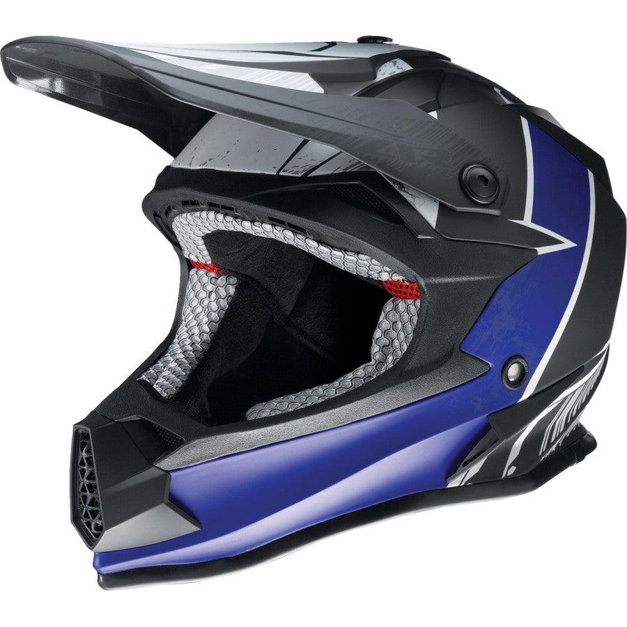 Z1R Youth F.I. Fractal MIPS Helmet - Matte Black/Blue - Motor Psycho Sport