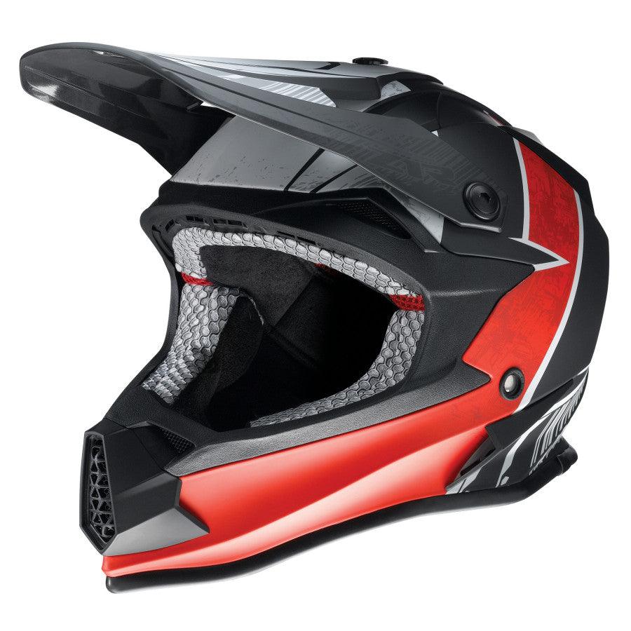 Z1R Youth F.I. Fractal MIPS Helmet - Matte Black/Red - Motor Psycho Sport