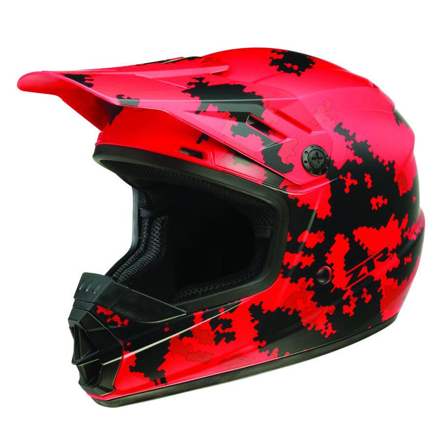 Z1R Youth Rise Digi Camo Helmet - Red - Motor Psycho Sport
