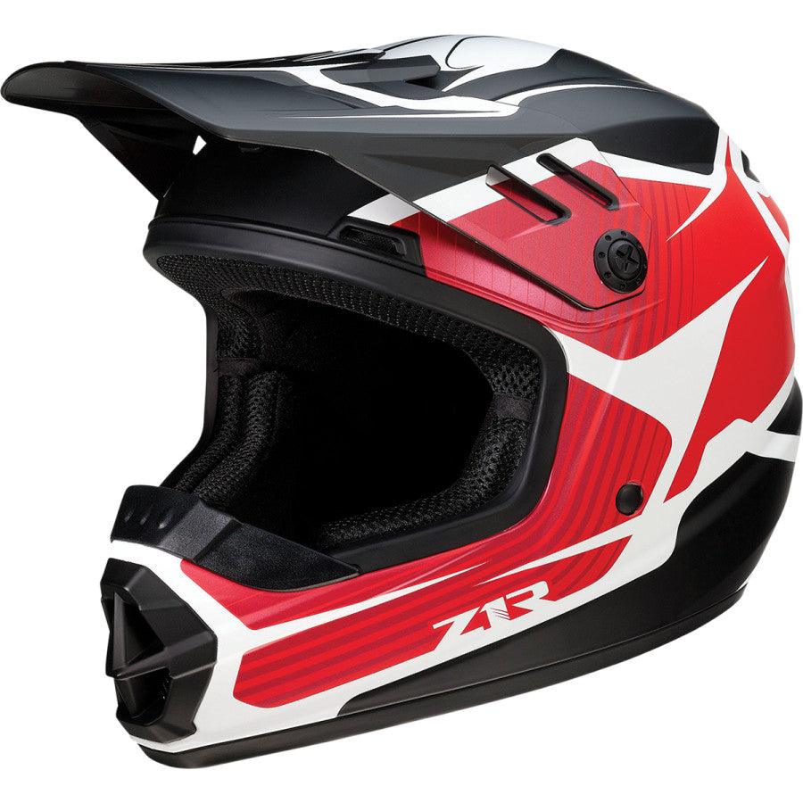 Z1R Youth Rise Flame Helmet - Red - Motor Psycho Sport